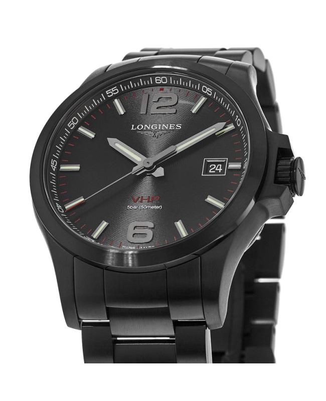 Longines Longines Conquest V.H.P. 41mm Black PVD Black Dial Men's Watch L3.716.2.56.6