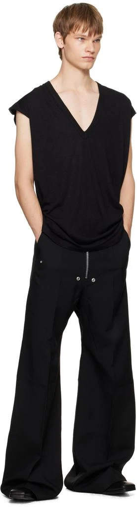 Rick Owens Black Concordians Heeled Sliver Chelsea Boots 5