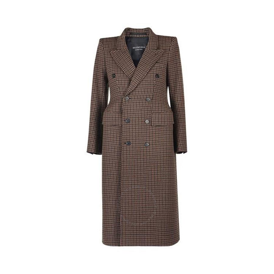 BALENCIAGAバレンシアガ　Hourglass Houndstooth Balenciaga - Hourglass houndstooth virgin wool blazer Balenciaga