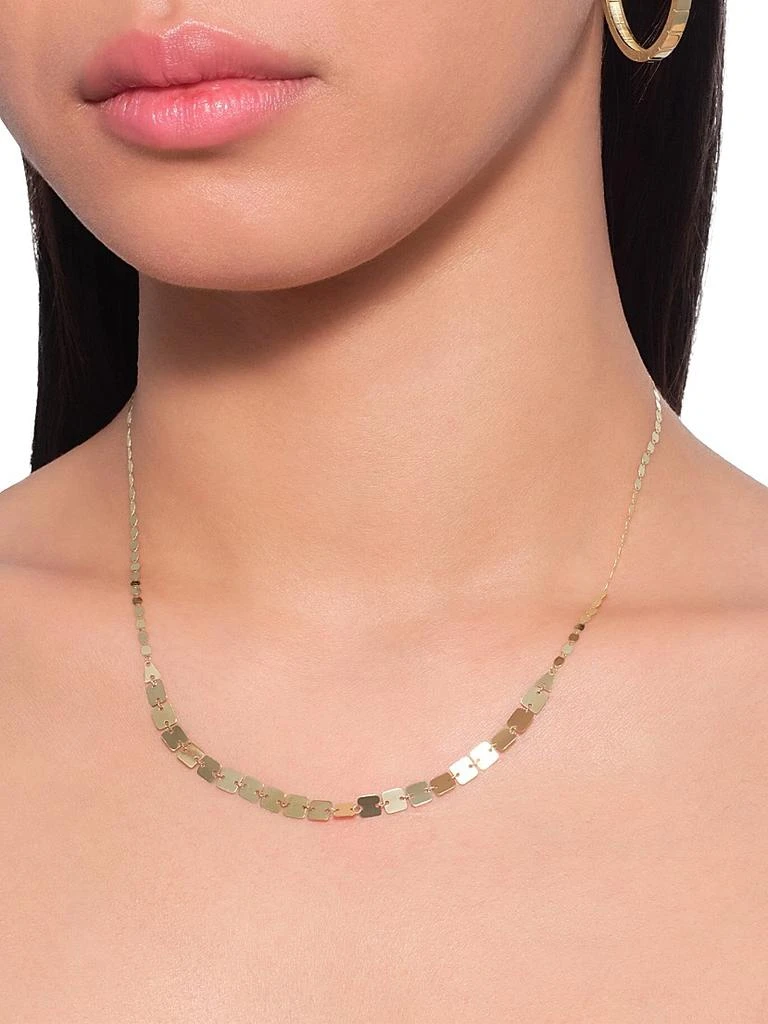 LANA Laser Square 14K Yellow Gold Necklace 2