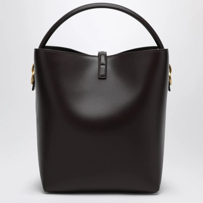 Yves Saint Laurent Le 37 brown leather bucket bag 4