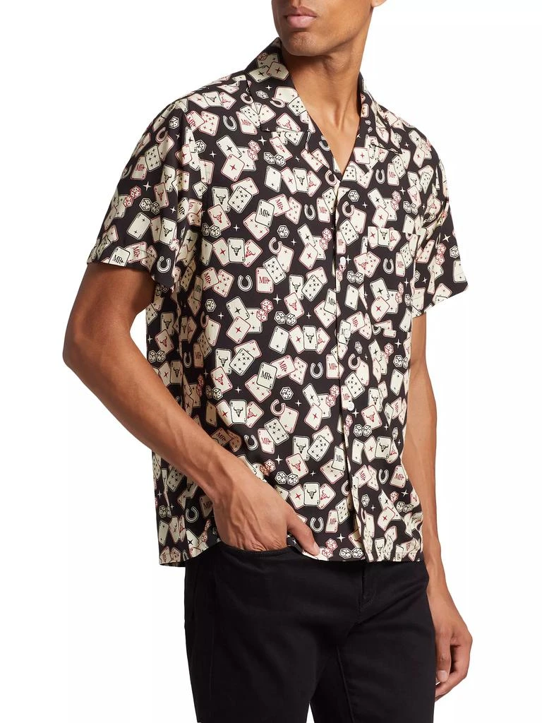 Midnight Rodeo Persistance of Memory Gambler Printed Camp Shirt 4