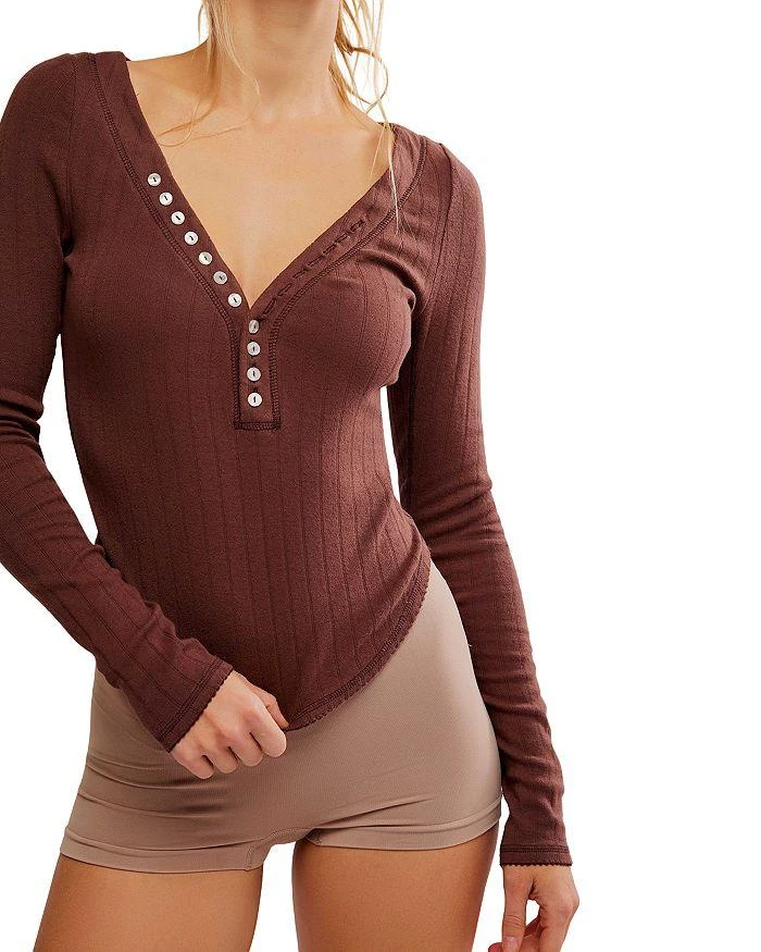 Free People Coffee Chat Long Sleeve Tee 1