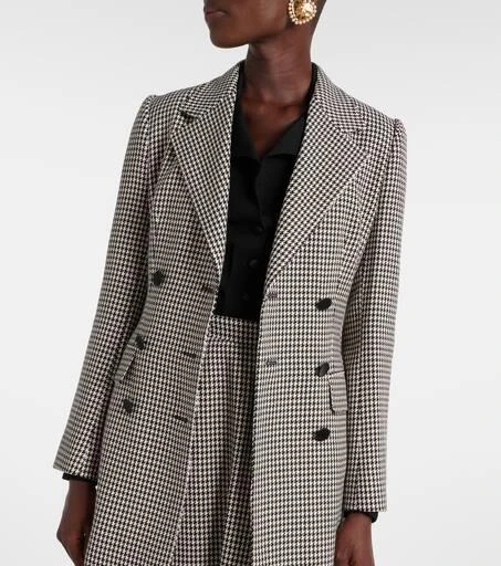 Dolce & Gabbana Houndstooth wool-blend blazer 7
