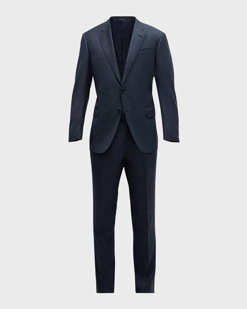 Emporio Armani Men's Melange Wool-Blend Suit 1