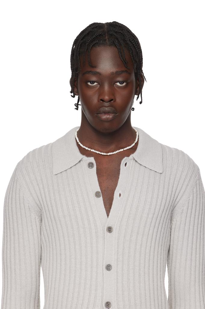 Eliou White & Gold Louis Necklace