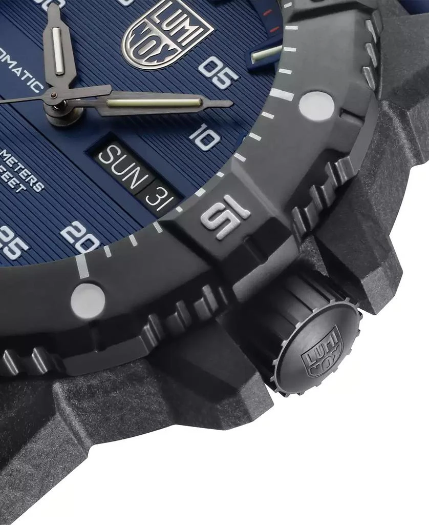 Luminox Men's Swiss Automatic Master Carbon Seal Blue Rubber Strap Watch 45mm 3
