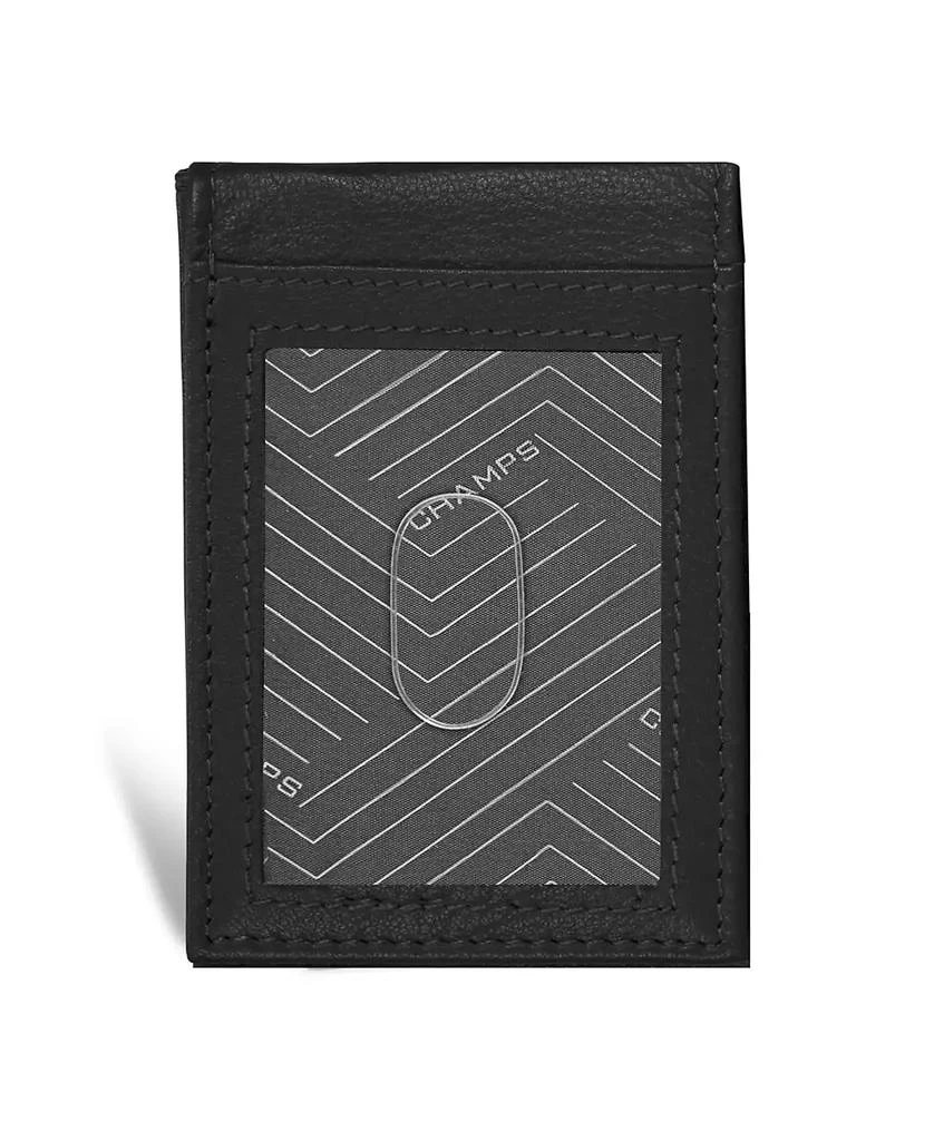 CHAMPS Men's Onyx Collection Leather Mag Hybrid Card Holder 2