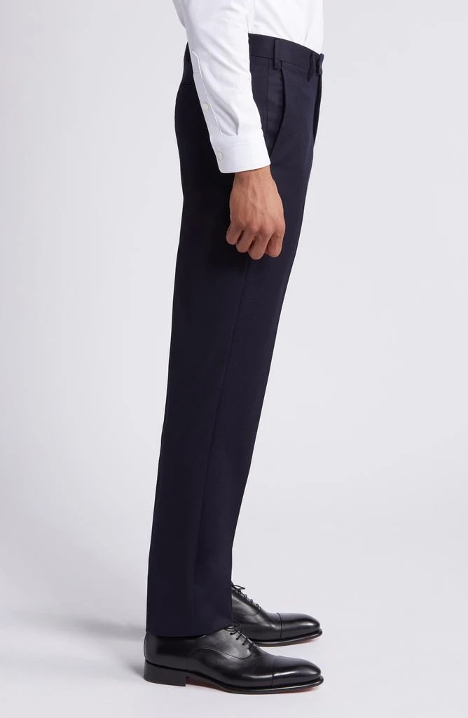 Zanella Parker Flat Front Stretch Wool Flannel Trousers 3