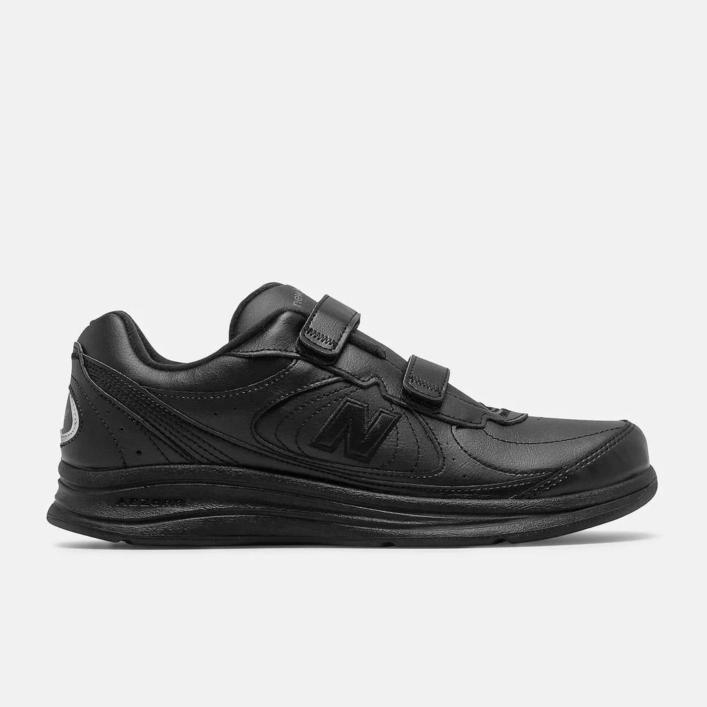 New Balance Men's Leather Shoe In Black 1
