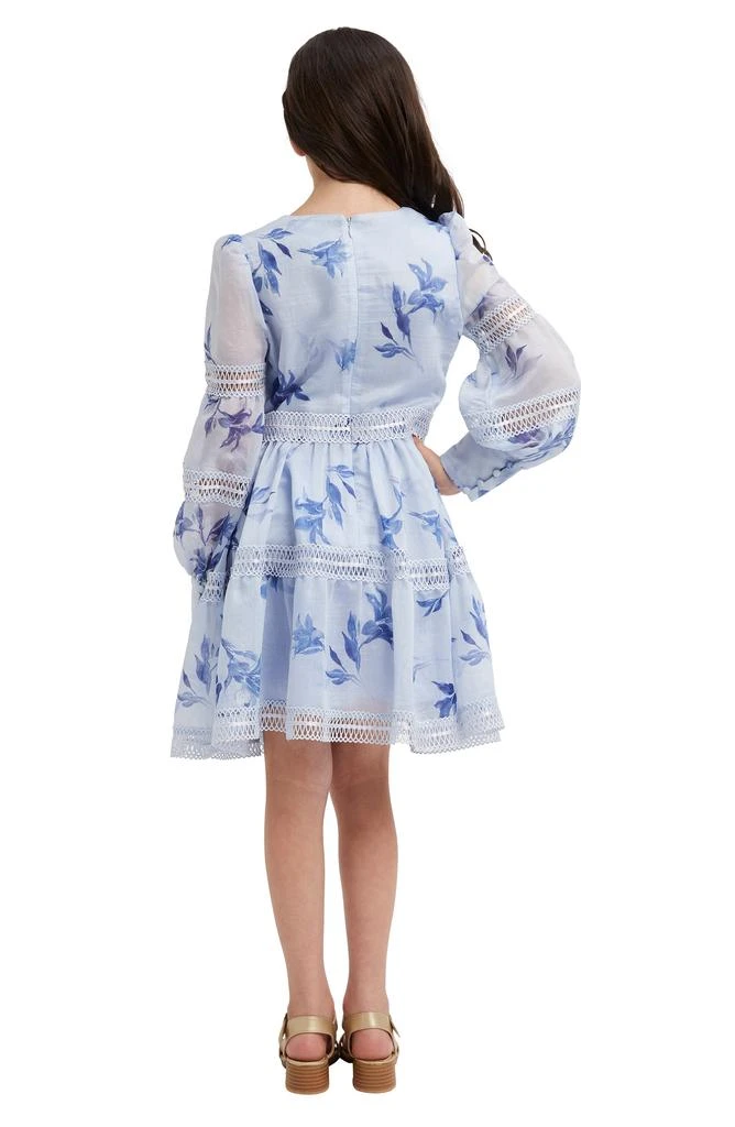 Bardot Kids' Venice Floral Long Sleeve Fit & Flare Dress 3