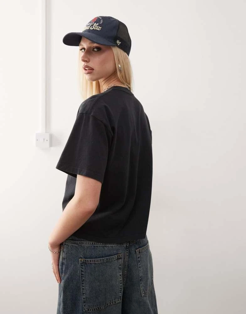 Obey Obey gallery logo t-shirt in black 4