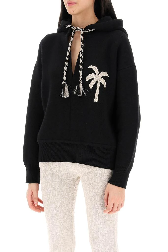 Palm Angels palm knitted hoodie 4