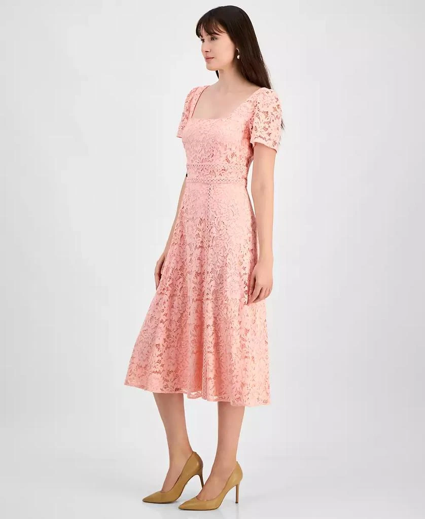 Anne Klein Women's Lace Square-Neck Midi Shift Dress 3