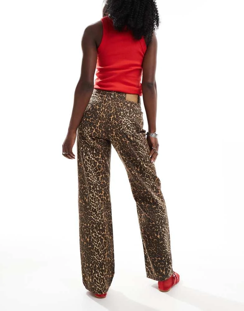 Cotton:On Cotton On loose straight jean in leopard 4