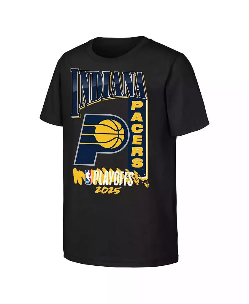 Outerstuff Big Boys and Girls Black Indiana Pacers 2025 NBA Playoffs Hype T-Shirt 3