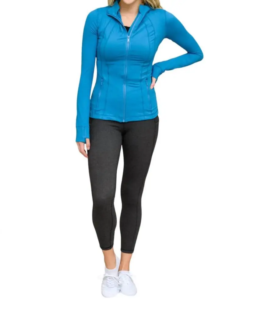 RAE MODE Staying Swift Activewear Jacket In Hawaiian Blue