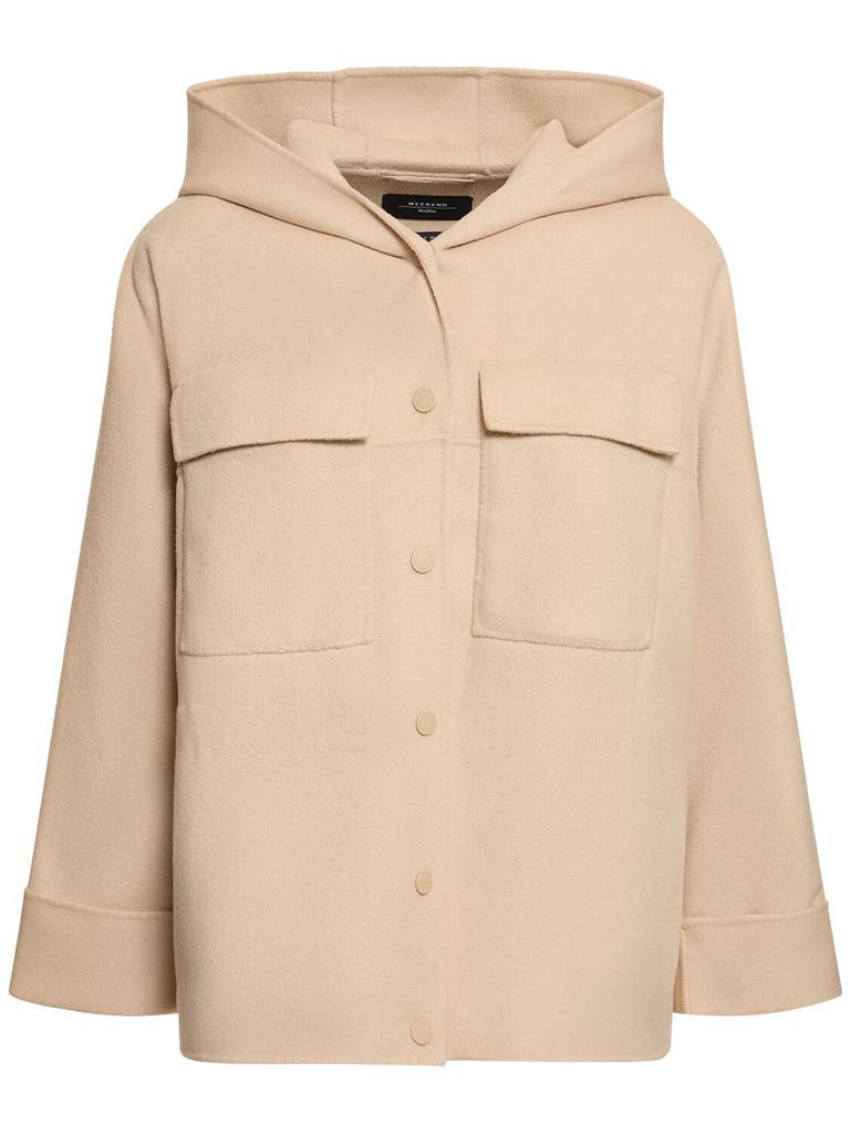WEEKEND MAX MARA Rango Hooded Short Wool Parka