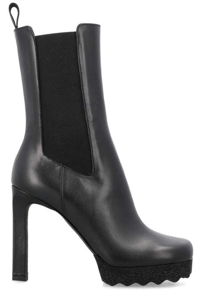 Off-White Off-White Round Toe High Heel Boots 1