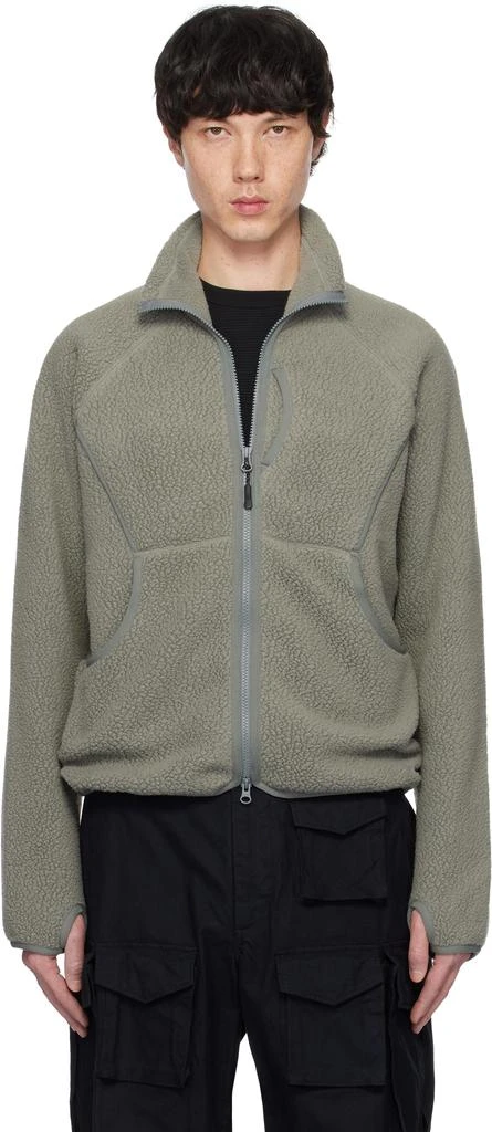 Snow Peak Gray Thermal Boa Fleece Jacket 1