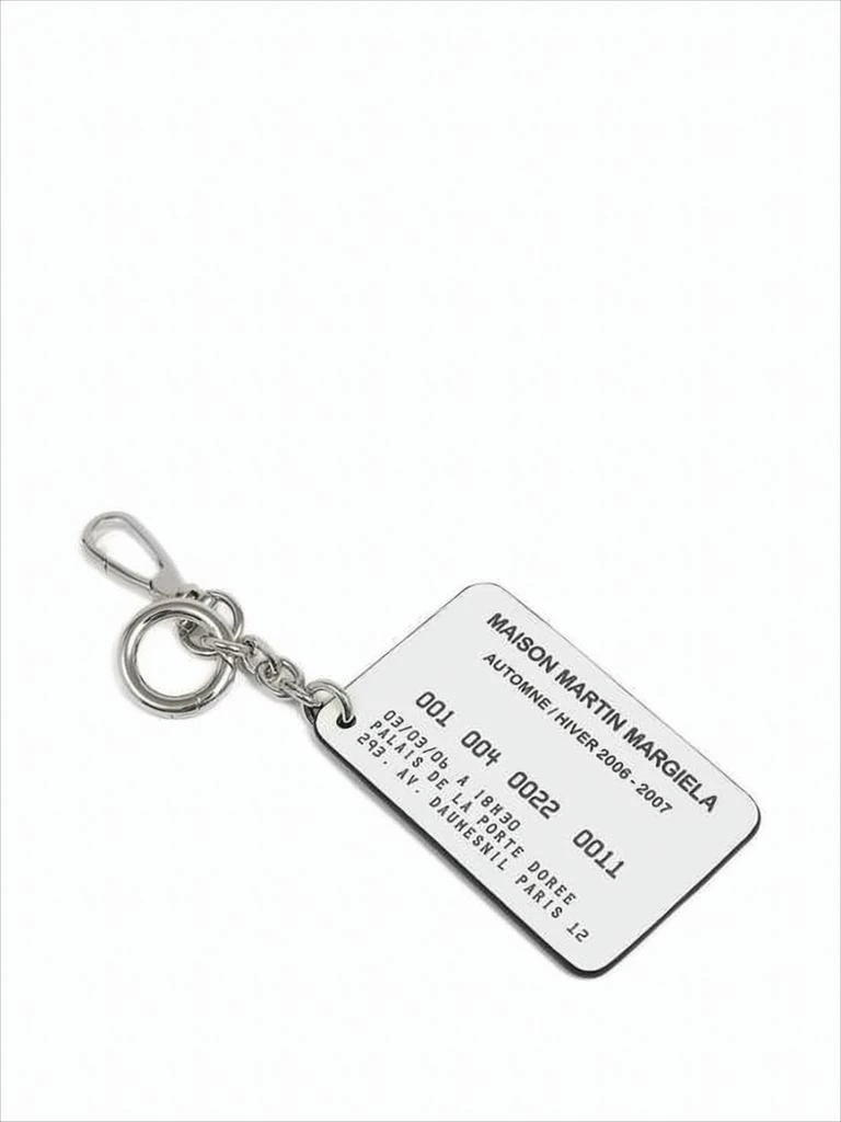 MAISON MARGIELA Rectangular Calf Leather Keychain Wallet 2