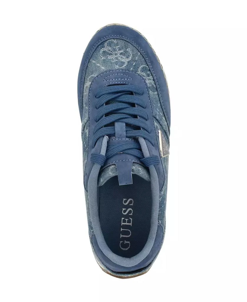 GUESS Women's Stefen Lace-Up Platform Espadrille Sneakers 4