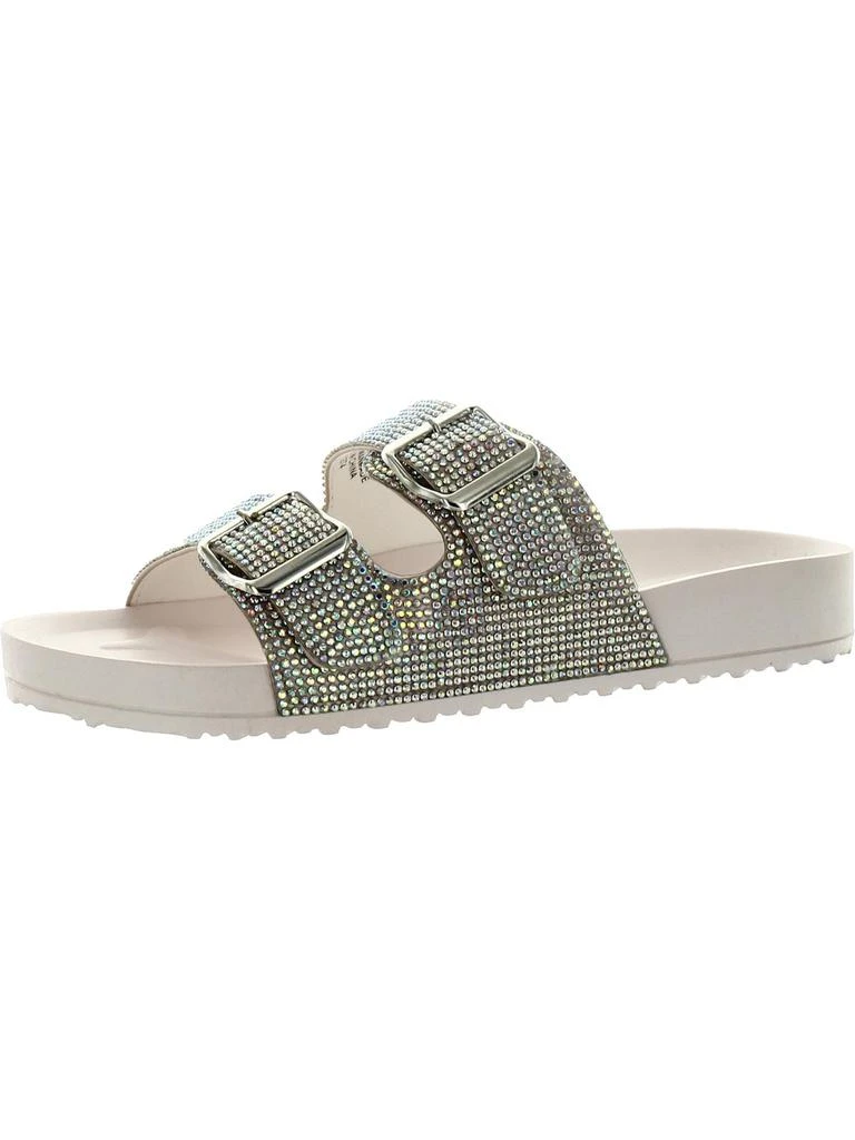 Teddy Womens Rhinestone Slip-On Slide Sandals – On Sale Now with