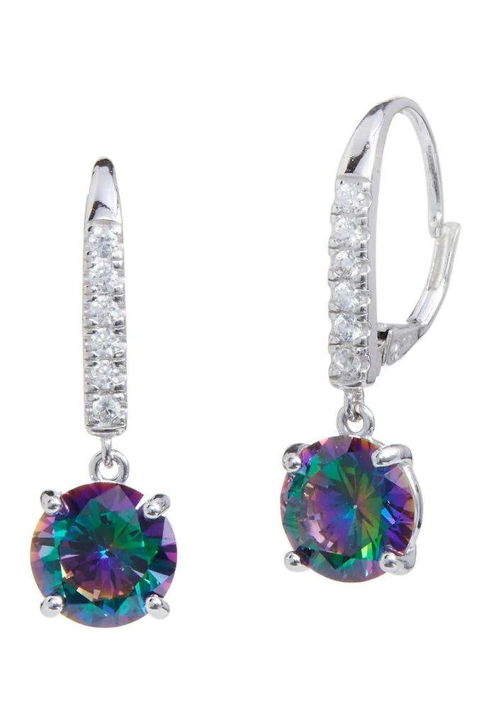 Savvy Cie Jewels Mystic Topaz & Cubic Zirconia Drop Earrings 1