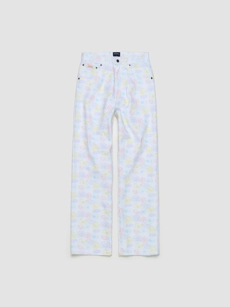 Noah Noah Allover Printed Pleated Jeans 1
