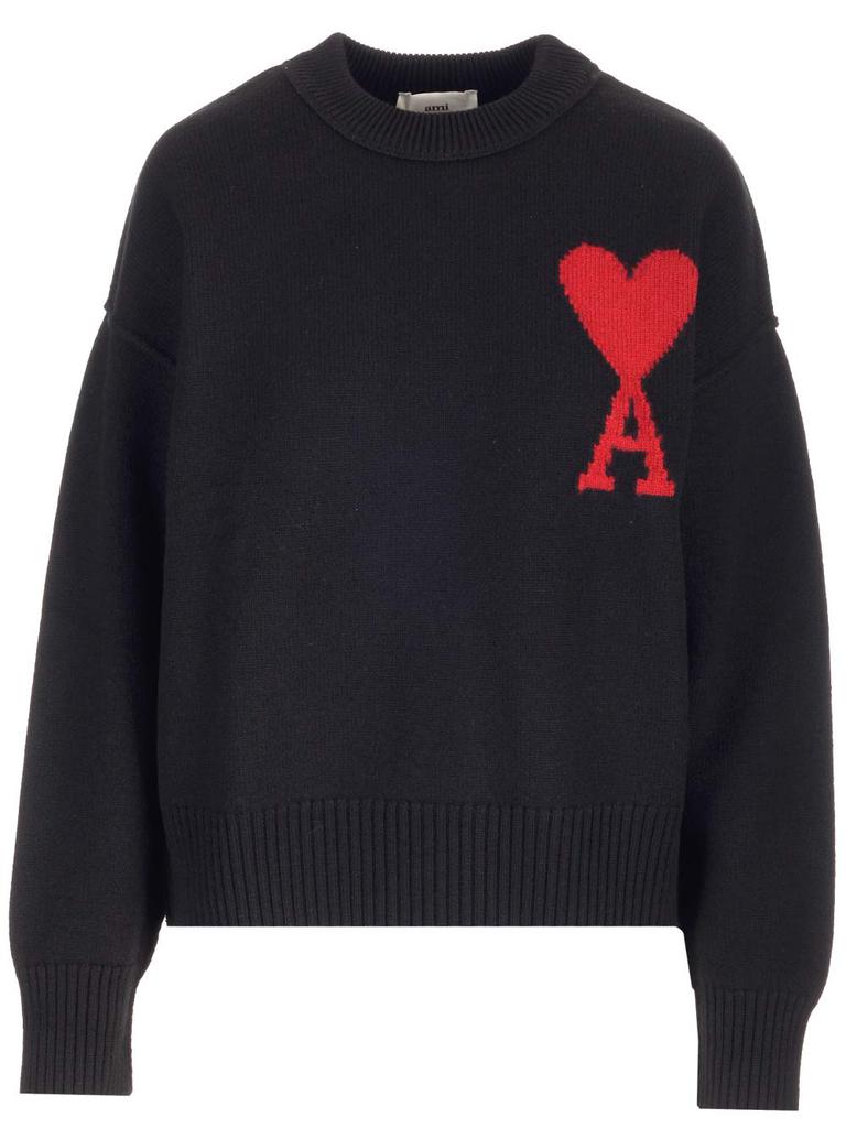 Ami Alexandre Mattiussi Black ami De Coeur Sweater