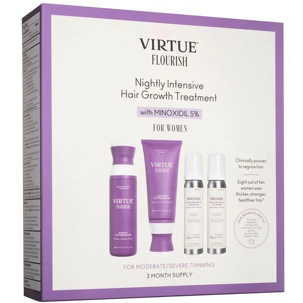 VIRTUE VIRTUE Flourish Nightly Intensive Hair Growth Treatment Hair Kit 4 piece 1