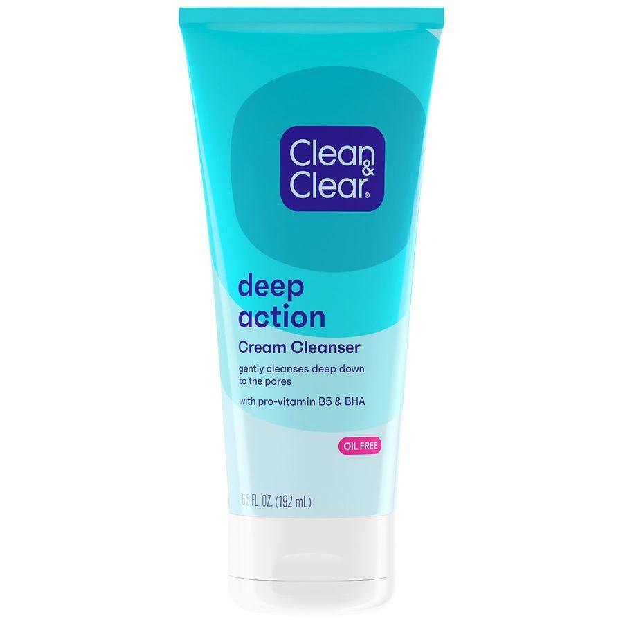 Clean & Clear Deep Action Cream Facial Cleanser Oil-Free 1