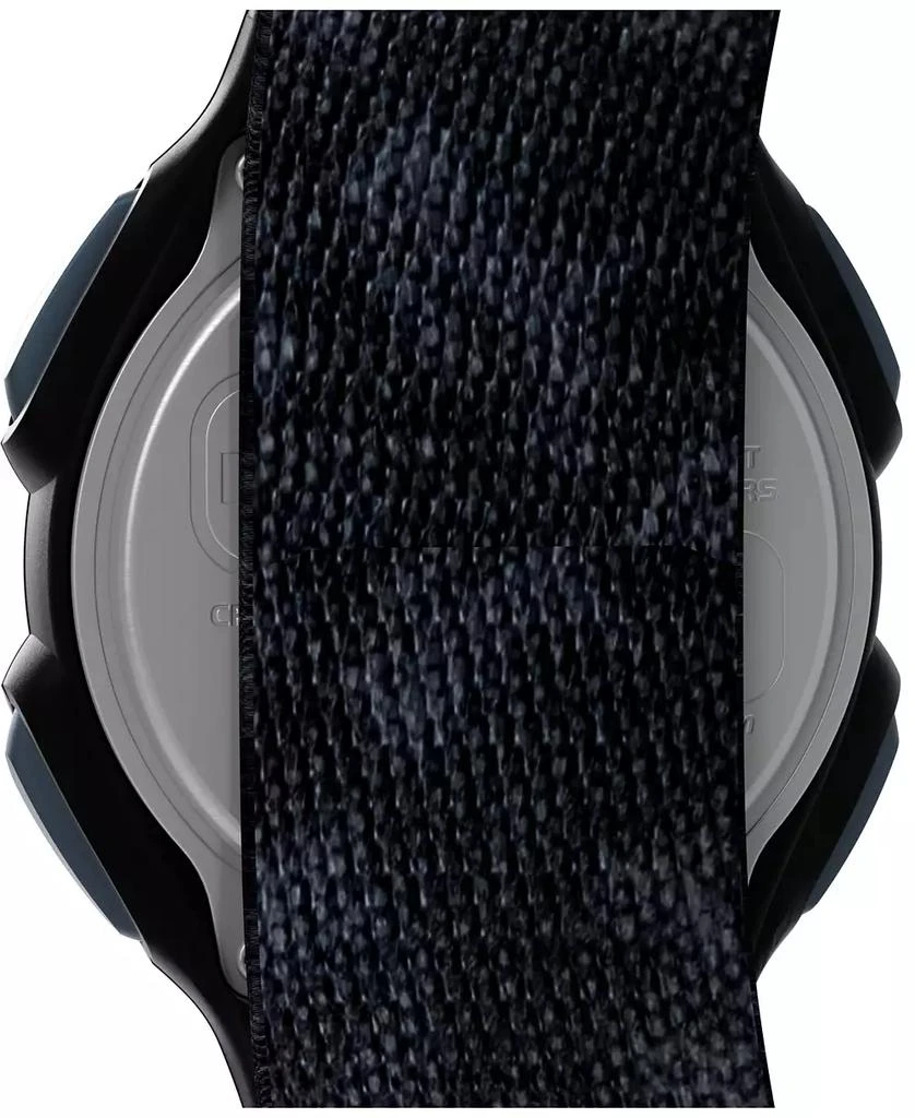 Timex Men's Quartz Digital Black Leather Watch, 38mm 5