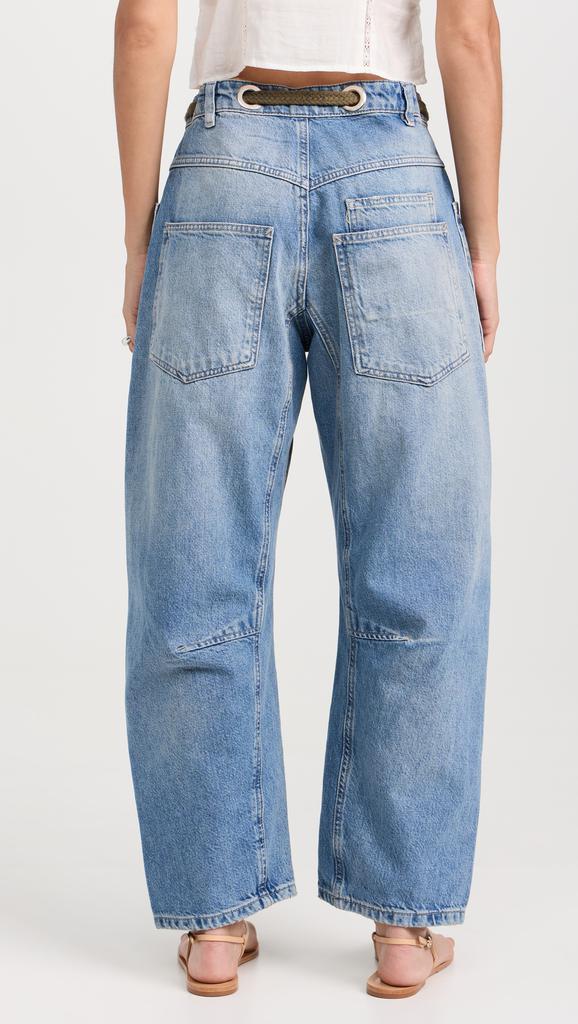 Free People Moxie Pull-On Barrel Jeans