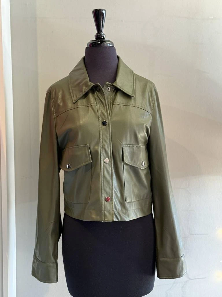 ESQUALO Esqualo - Women
s Short Vegan Leather Jacket