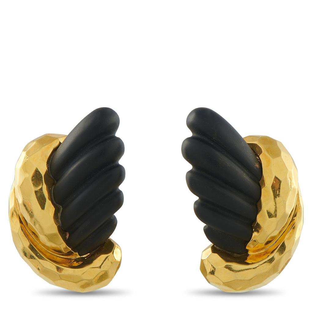 Henry Dunay 18K Yellow Gold Clip-On Earrings HD14-112125