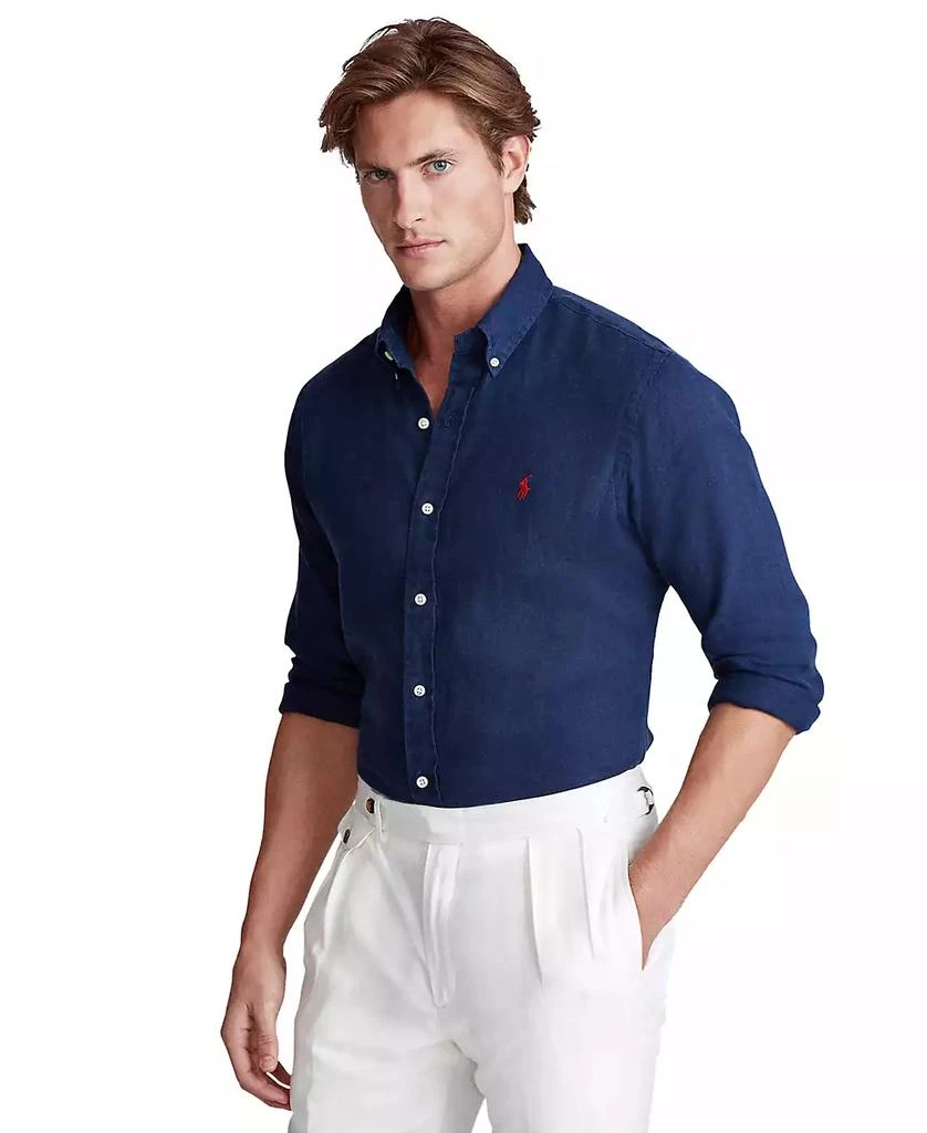 Ralph Lauren Men's Big & Tall Classic-Fit Linen Shirt 1