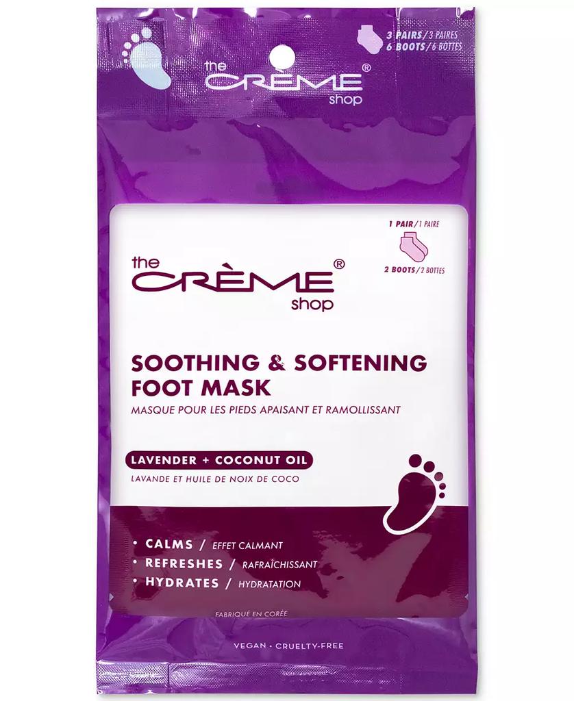 The Creme Shop Soothing & Softening Foot Mask, 3-Pk.