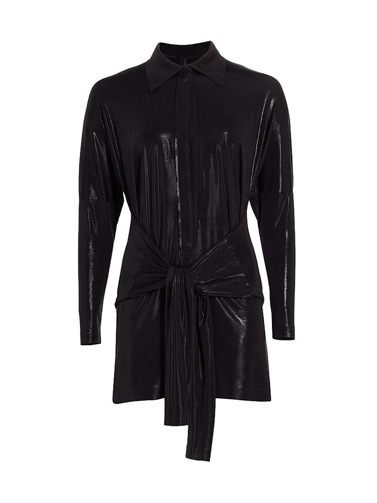 norma kamali mini tie front shirt dress Buy Norma Kamali X Revolve Mini Tie Front Nk Shirt Dress Online