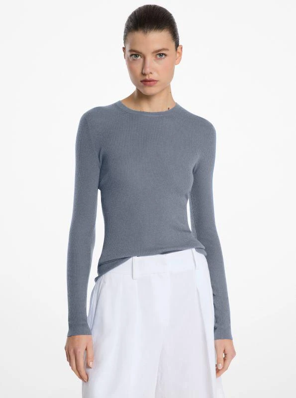 Michael Kors Hutton Featherweight Cashmere Sweater 1