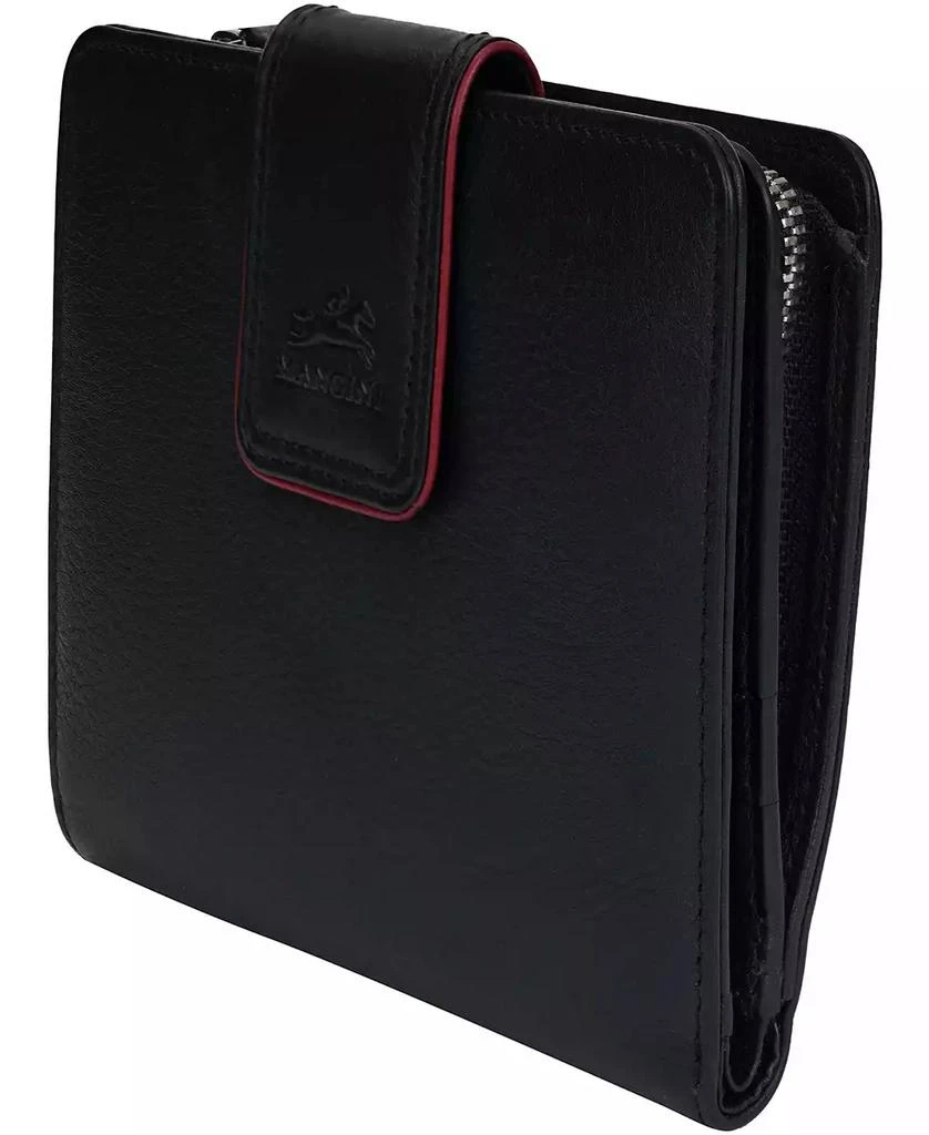 Mancini Leather Goods Women's Sonoma RFID Secure Clutch Wallet 3