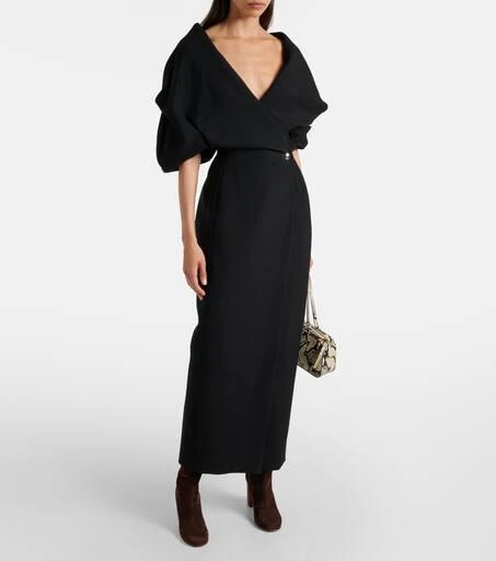 Khaite Truman puff-sleeve maxi dress 2