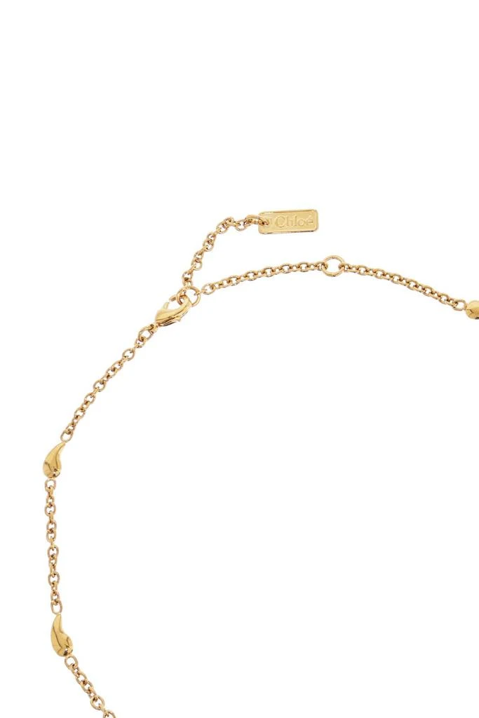 Chloé vintage gold necklace with cursive name pendant and delicate chain 3