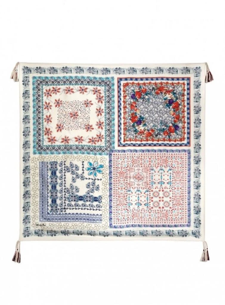 Johnny Was Epson Scarf In White 1