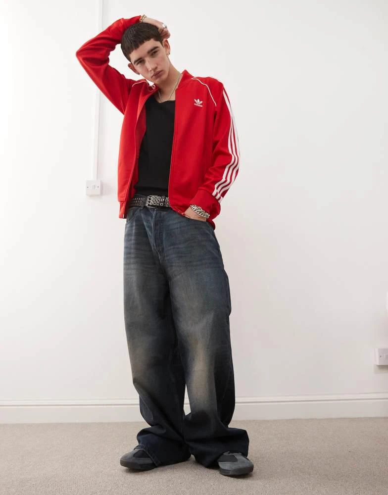 Adidas adidas Originals SST track jacket in red 1