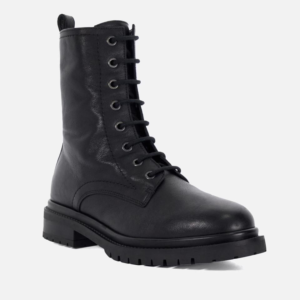 dune-london DUNE LONDON WOMEN
S PRESTONNE LEATHER LACE-UP BOOTS