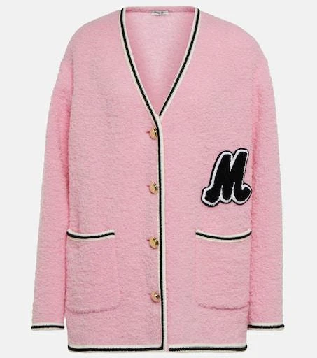 Miu Miu Wool-blend bouclé cardigan 1