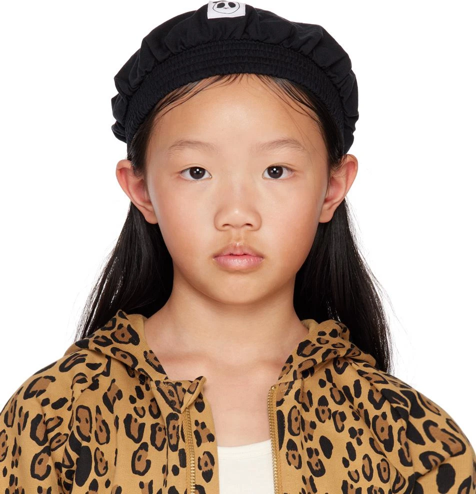 Mini Rodini Baby Black Patch Beret 1