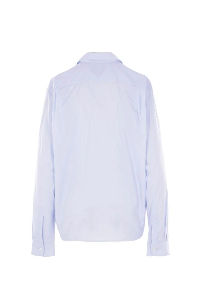 Prada Prada Long-Sleeved Ruched Shirt 2