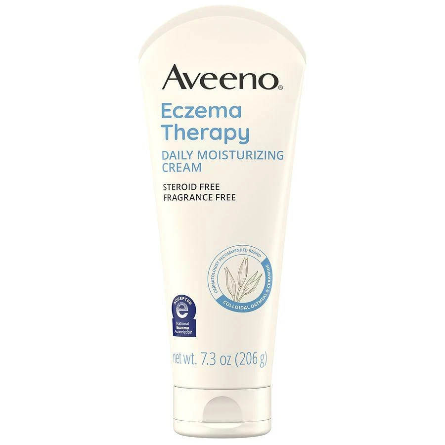 Aveeno Eczema Therapy Daily Soothing Body Cream, Steroid-Free Fragrance-Free 1